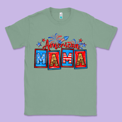 American Mama Classic Tee Designed By Neo Western
