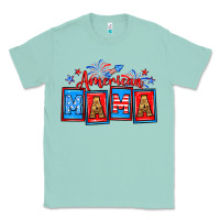 Seafoam American mama Classic Tee - Neo Western