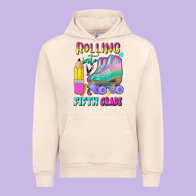Rolling Into Fifth Grade Urban Hoodie Designed By Bundleandbundleshop