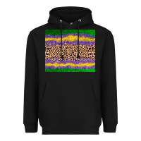 Black mardi gras leopard Heavyweight Hoodie - AdoDesignShop