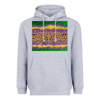 Mardi Gras Leopard Heavyweight Hoodie | Teevron