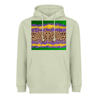Matcha mardi gras leopard Heavyweight Hoodie - AdoDesignShop