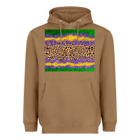 Toasted Coconut mardi gras leopard Heavyweight Hoodie - AdoDesignShop