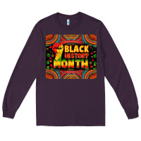 Plum Black History Month Long Sleeve Tee - Zillion Design Studio