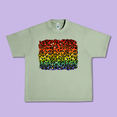 Urban Heavy Tee pride leopard background lgbt