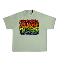 Oil Green pride leopard background lgbt Urban Heavy Tee - texasbilliewilder