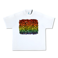 White pride leopard background lgbt Urban Heavy Tee - texasbilliewilder