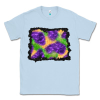 Dusty Blue halloween spooky bat background Classic Tee - BundleAndBundleShop
