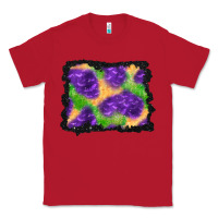 Red halloween spooky bat background Classic Tee - BundleAndBundleShop
