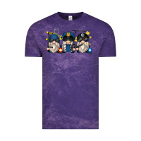 Cloud Purple police gnomes Vintage Tee - Zillion Design Studio