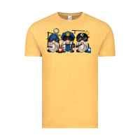 Vintage Mustard police gnomes Vintage Tee - Zillion Design Studio