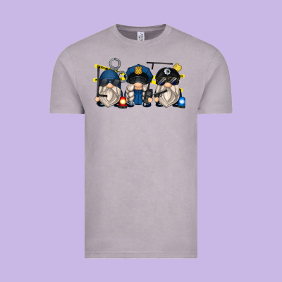 Police Gnomes Vintage Tee Designed By Zillion Design Studio
