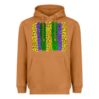 Meerkat mardi gras leopard brushstrokes Heavyweight Hoodie - AdoDesignShop