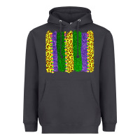 Smoke mardi gras leopard brushstrokes Heavyweight Hoodie - AdoDesignShop