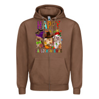 Chestnut Happy hallothankmas dog Zipper Hoodie - FaDigitalArtStudio