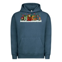 Pigment Midnight Navy Noel Urban Hoodie - BundleAndBundleShop