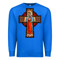True Royal lady of guadalupe leopard cross Premium Sweatshirt - BarkalooDesign