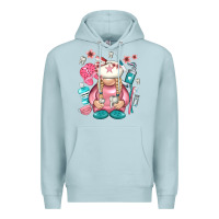 Blue Mist dentist gnome Premium Hoodie - NancyCooperArtShop