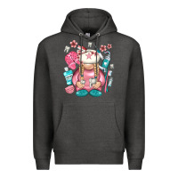 Charcoal Heather dentist gnome Premium Hoodie - NancyCooperArtShop