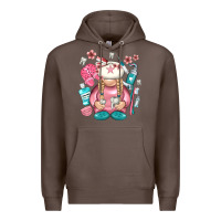 Coffee dentist gnome Premium Hoodie - NancyCooperArtShop