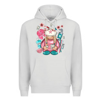 Dove Grey dentist gnome Premium Hoodie - NancyCooperArtShop