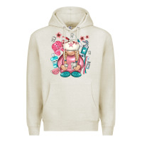 Oatmeal Heather dentist gnome Premium Hoodie - NancyCooperArtShop
