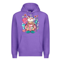 Purple dentist gnome Premium Hoodie - NancyCooperArtShop