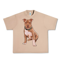 Burro Brown Pitbull Urban Heavy Tee - RanaPortraitStore