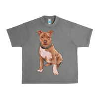 Tornado Brown Pitbull Urban Heavy Tee - RanaPortraitStore