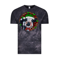 Cloud Black Baby Cow Christmas Vintage Tee - RanaPortraitStore