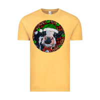 Vintage Mustard Baby Cow Christmas Vintage Tee - RanaPortraitStore