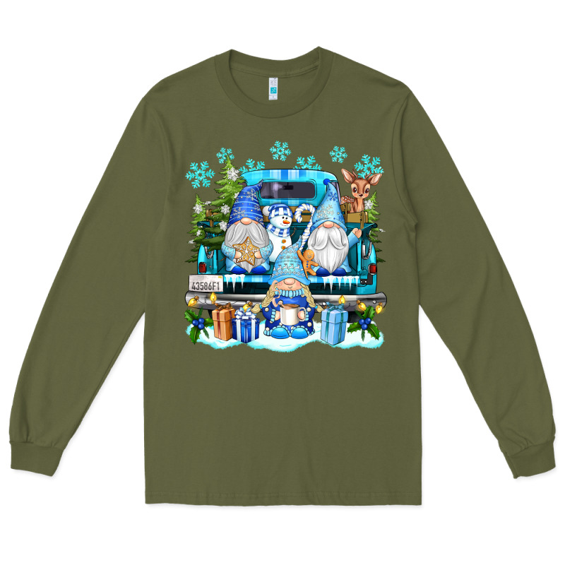 Snowman Gnome Truck Long Sleeve Tee by texasbilliewilder | Teevron