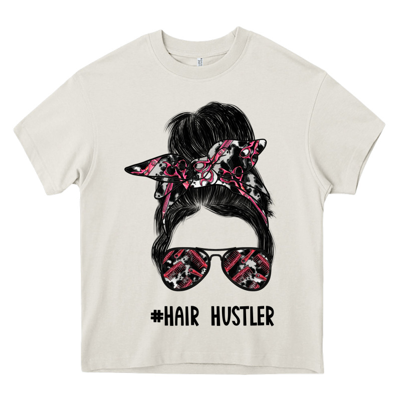 Hair Hustler Heavy Core Tee by SublimationCraftShop | Teevron