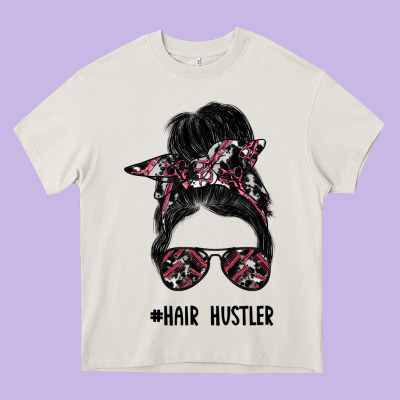 Hair Hustler Heavy Core Tee Designed By Sublimationcraftshop