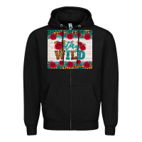 Black stay wild Zipper Hoodie - HRA Design Shop
