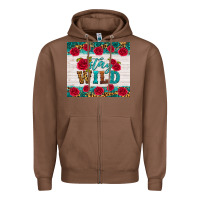 Chestnut stay wild Zipper Hoodie - HRA Design Shop
