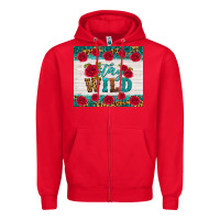 Red stay wild Zipper Hoodie - HRA Design Shop
