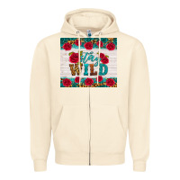 Sandshell stay wild Zipper Hoodie - HRA Design Shop