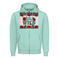 Seafoam stay wild Zipper Hoodie - HRA Design Shop
