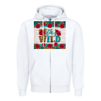 White stay wild Zipper Hoodie - HRA Design Shop