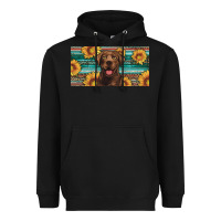 Black western chocolate labrador license plate Heavyweight Hoodie - Artiststas