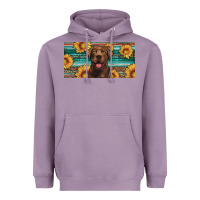 Lavender western chocolate labrador license plate Heavyweight Hoodie - Artiststas