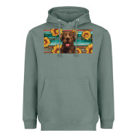 Sage western chocolate labrador license plate Heavyweight Hoodie - Artiststas