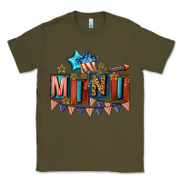 Army Green American Mini 4th of july Classic Tee - CowGirlArtShop
