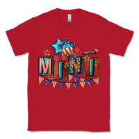Red American Mini 4th of july Classic Tee - CowGirlArtShop