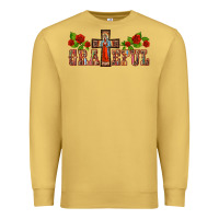 Antique Gold grateful guadalupe cross Premium Sweatshirt - BarkalooDesign