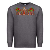 Charcoal Heather grateful guadalupe cross Premium Sweatshirt - BarkalooDesign