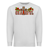 Dove Grey grateful guadalupe cross Premium Sweatshirt - BarkalooDesign