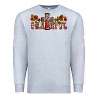 Heather Grey grateful guadalupe cross Premium Sweatshirt - BarkalooDesign