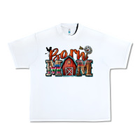White barn mom Urban Heavy Tee - Zillion Design Studio